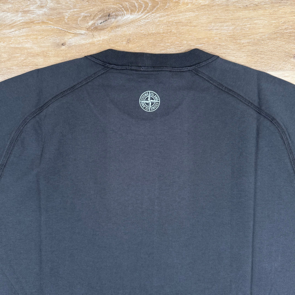 Stone Island Organic Cotton Logo T-Shirt in Charcoal Grey -Usfansport