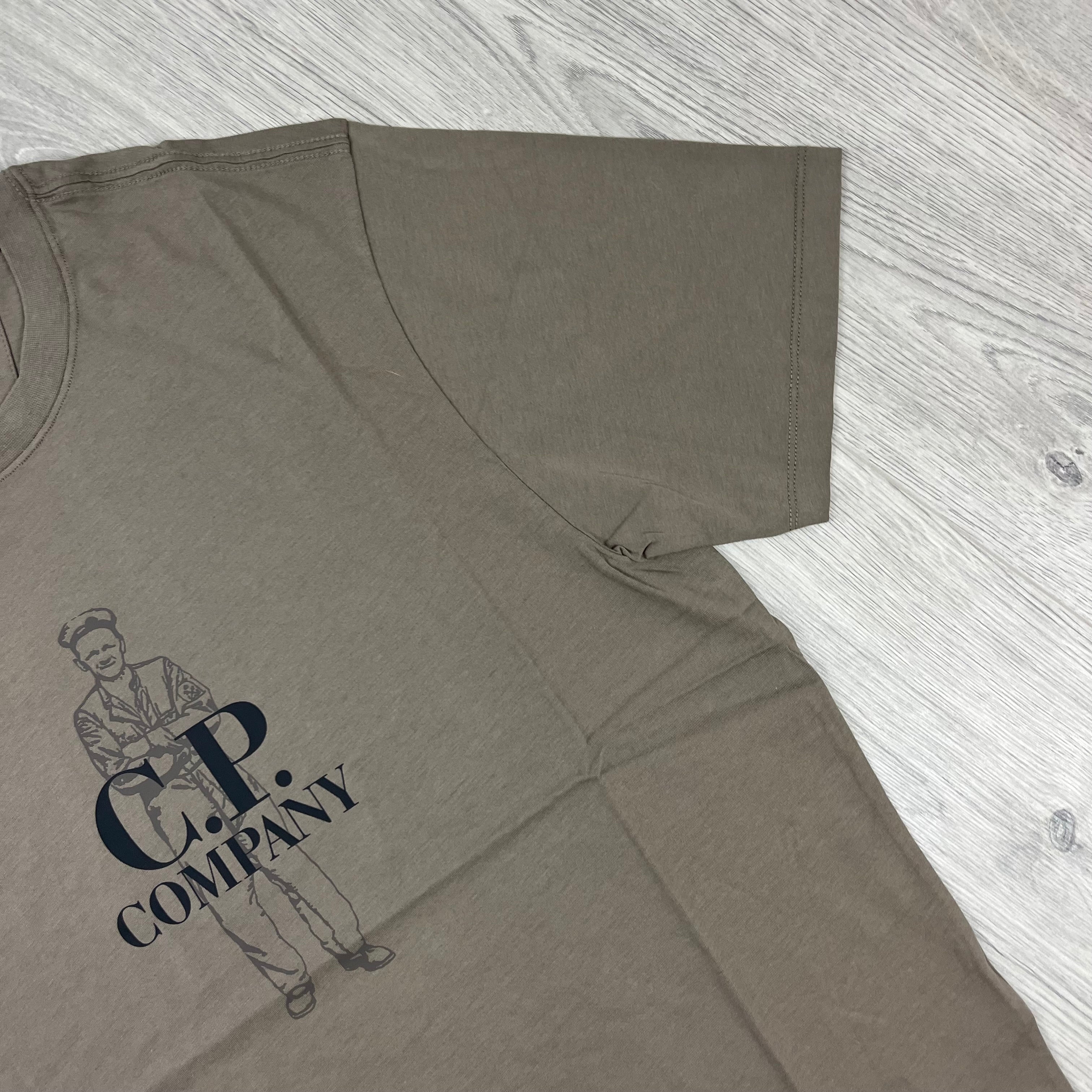 CP Company Sailor T-Shirt - Walnut -Usfansport