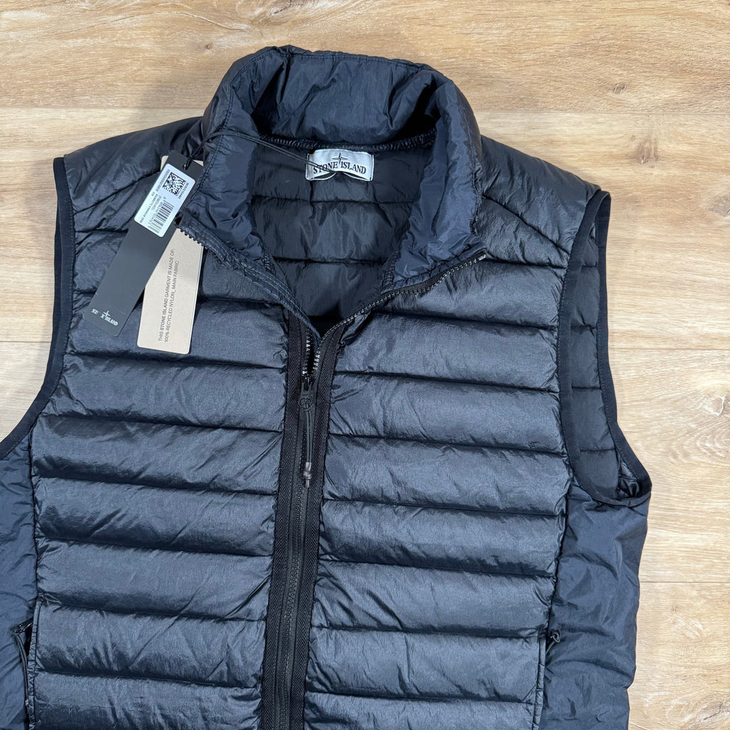 Stone Island Nylon Down-TC Vest in Navy -Usfansport