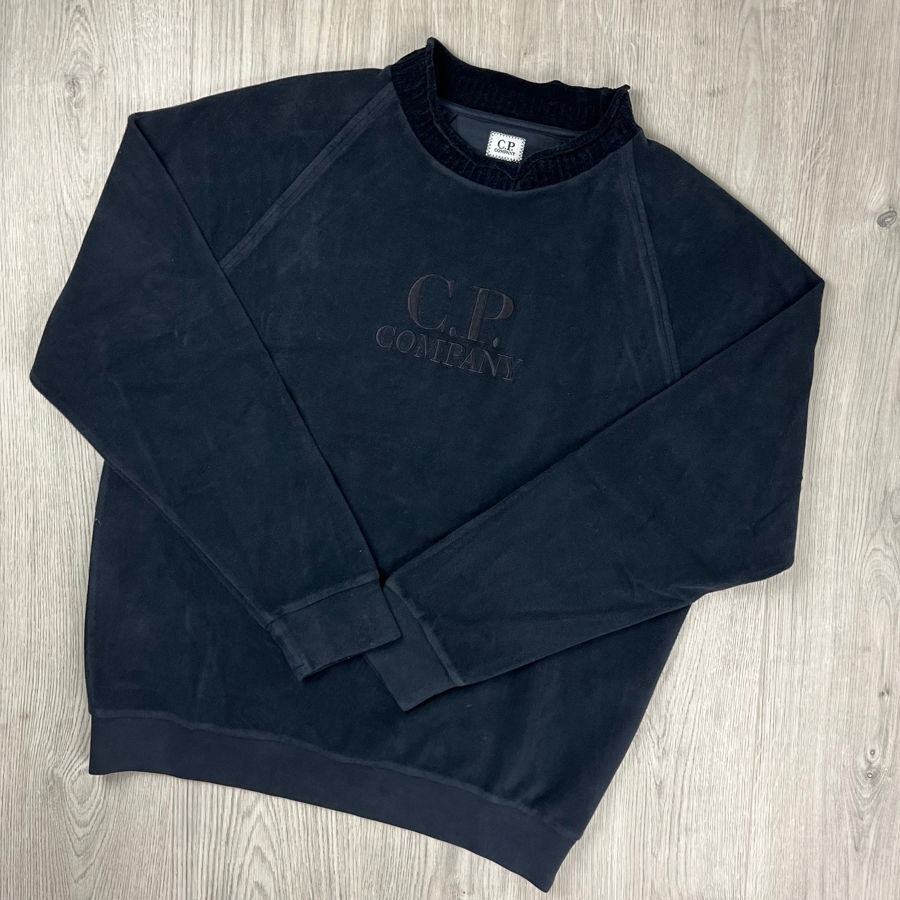 CP Company Roll Neck Sweatshirt - Navy -Usfansport
