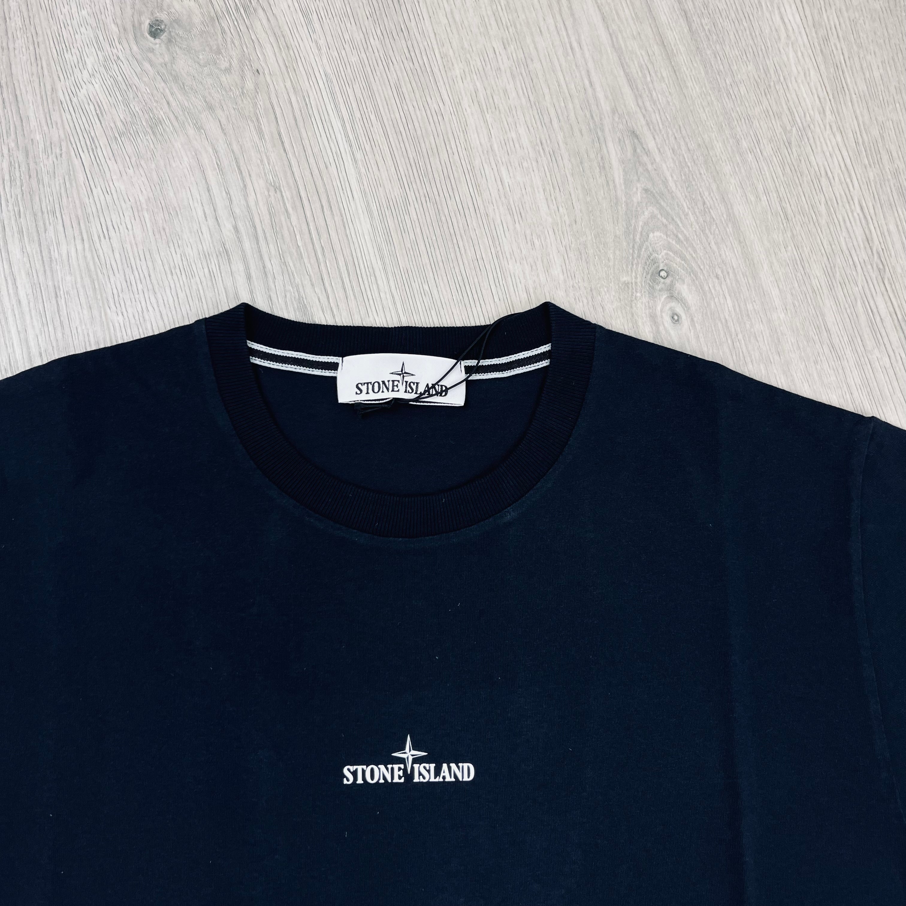 Stone Island Printed T-Shirt - Navy -Usfansport