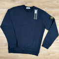 Stone Island Garment Dyed Crewneck Sweatshirt in Navy -Usfansport