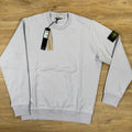 Stone Island Organic Cotton Fleece Sweatshirt in Lilac -Usfansport