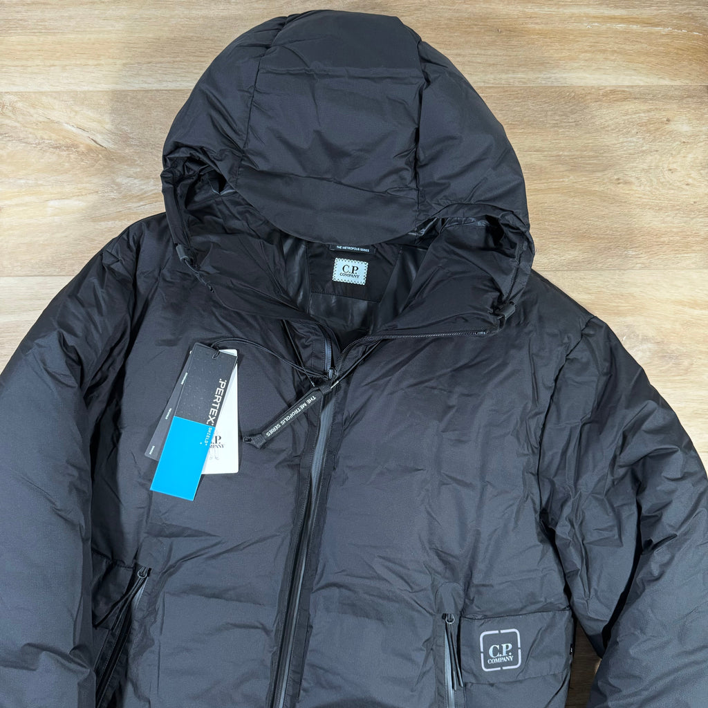 CP Company Metropolis Pertex Down Jacket in Black -Usfansport
