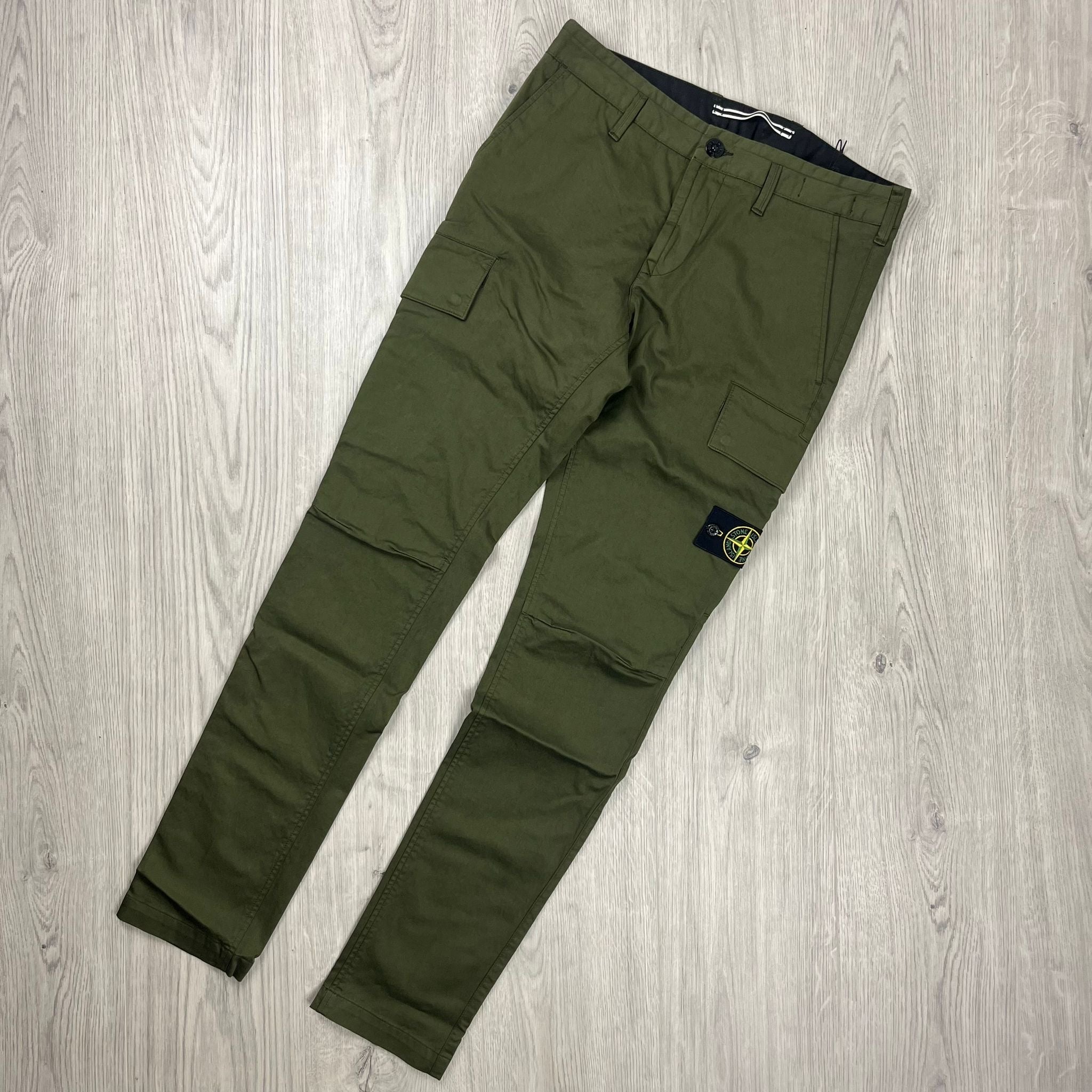 Stone Island Cargo Trousers - Olive -Usfansport