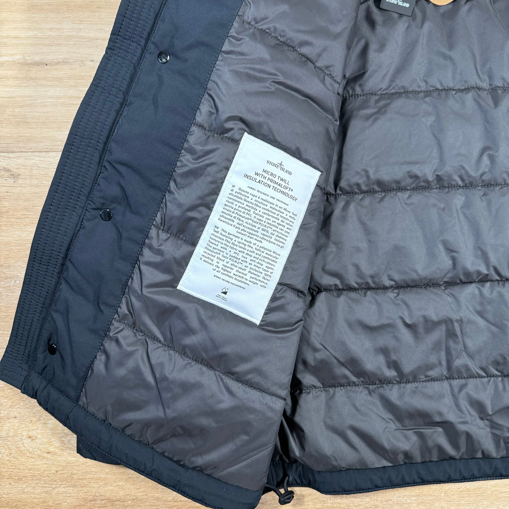 Stone Island Polyester Micro Twill Jacket in Navy -Usfansport
