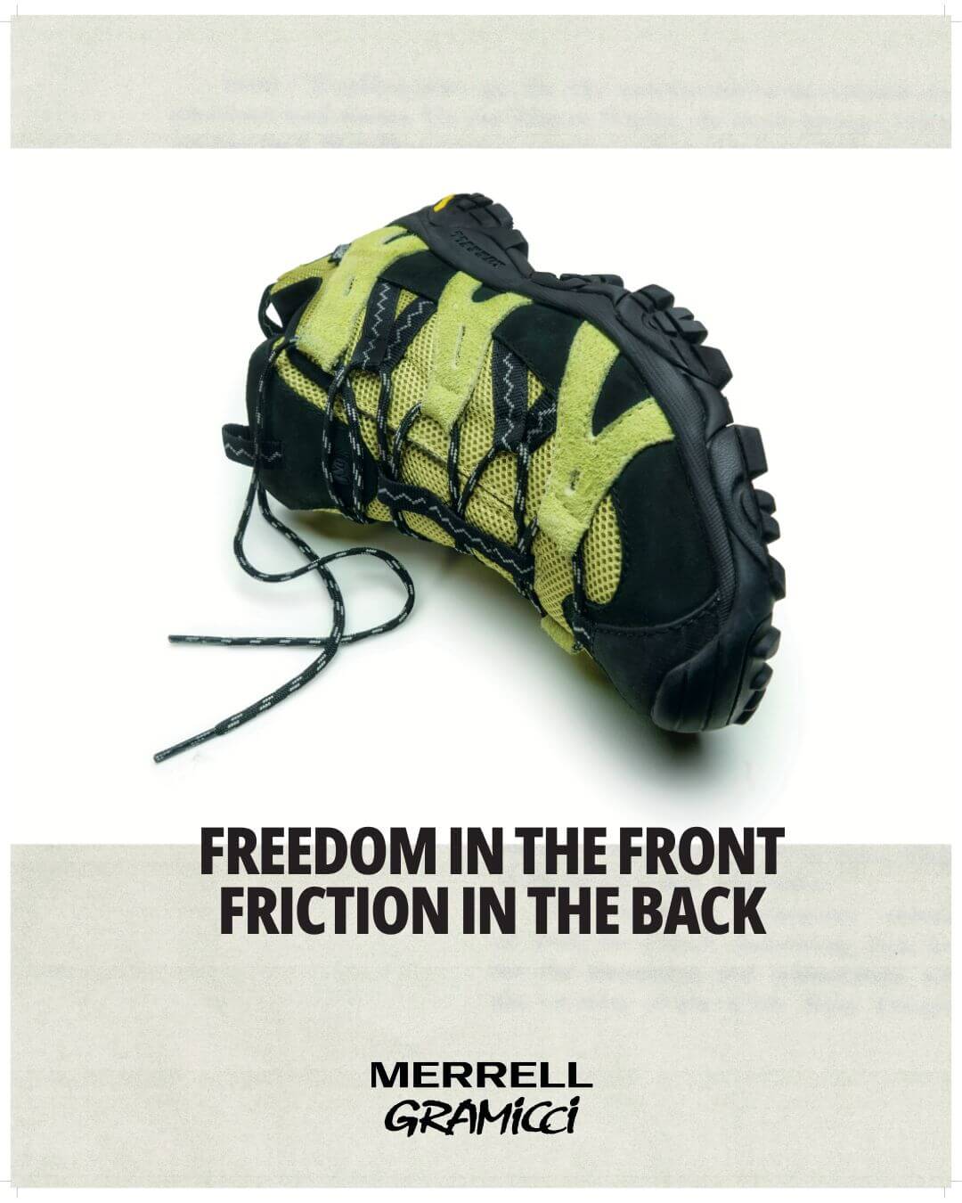 Merrell x Gramicci Moab 2 Siren I Dark Citron