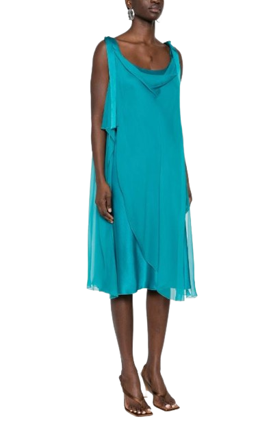 ALBERTA FERRETTI abito shiffon di seta