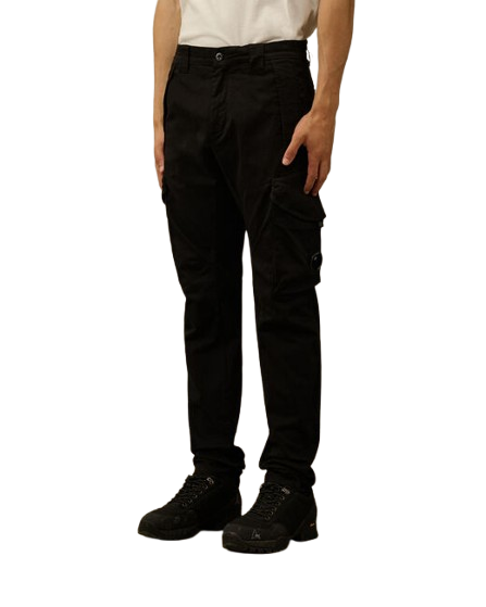 C.P. COMPANY stretch sateen ergonomic lens cargo pants