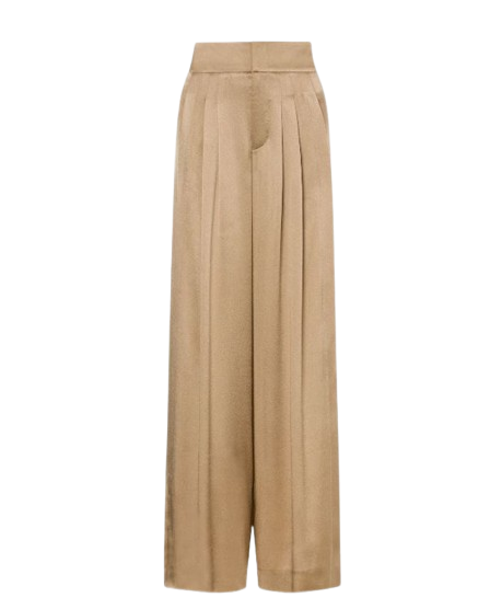 ALBERTA FERRETTI pantalone raso con pieghe