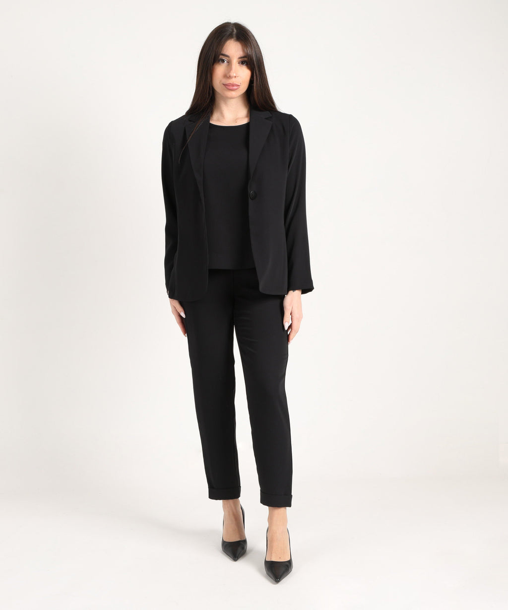 MAIDA MILA Pantalone con risvolto