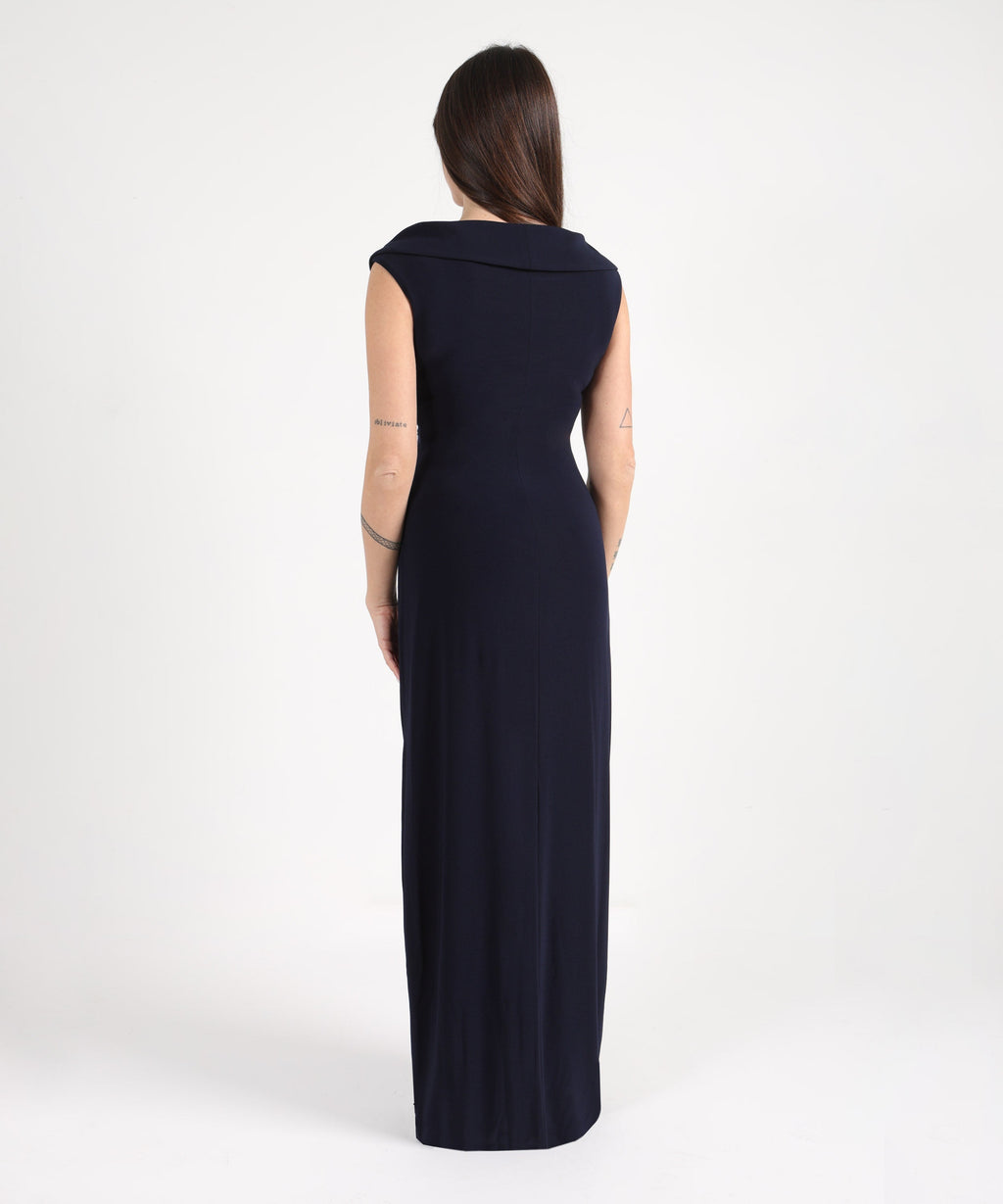 LAUREN RALPH LAUREN Abito lungo elasticizzato con spalle scoperte
