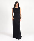 LAUREN RALPH LAUREN Abito lungo in jersey con spalline a catena incrociate e scollatura a V