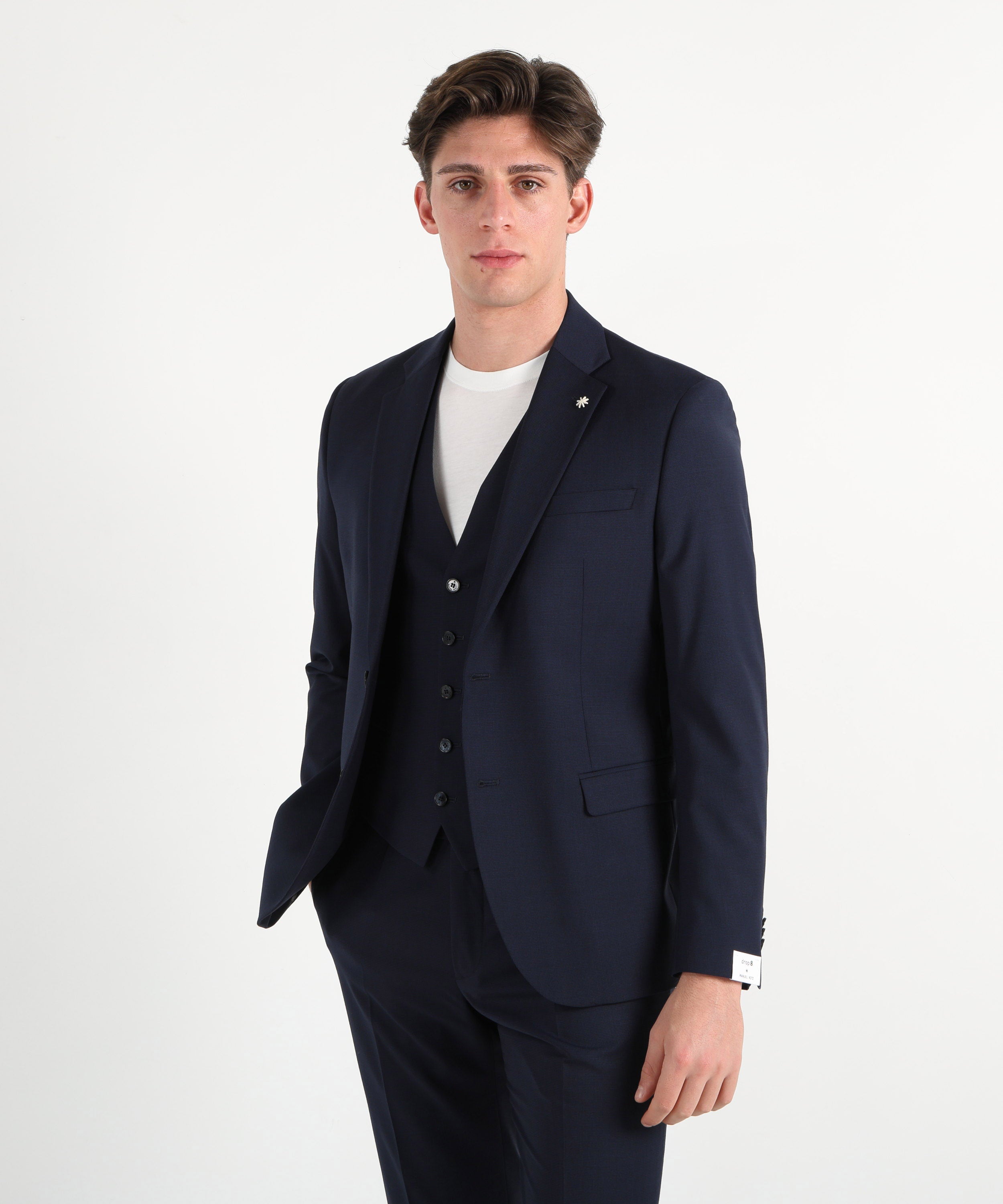 MANUEL RITZ Abito con gilet