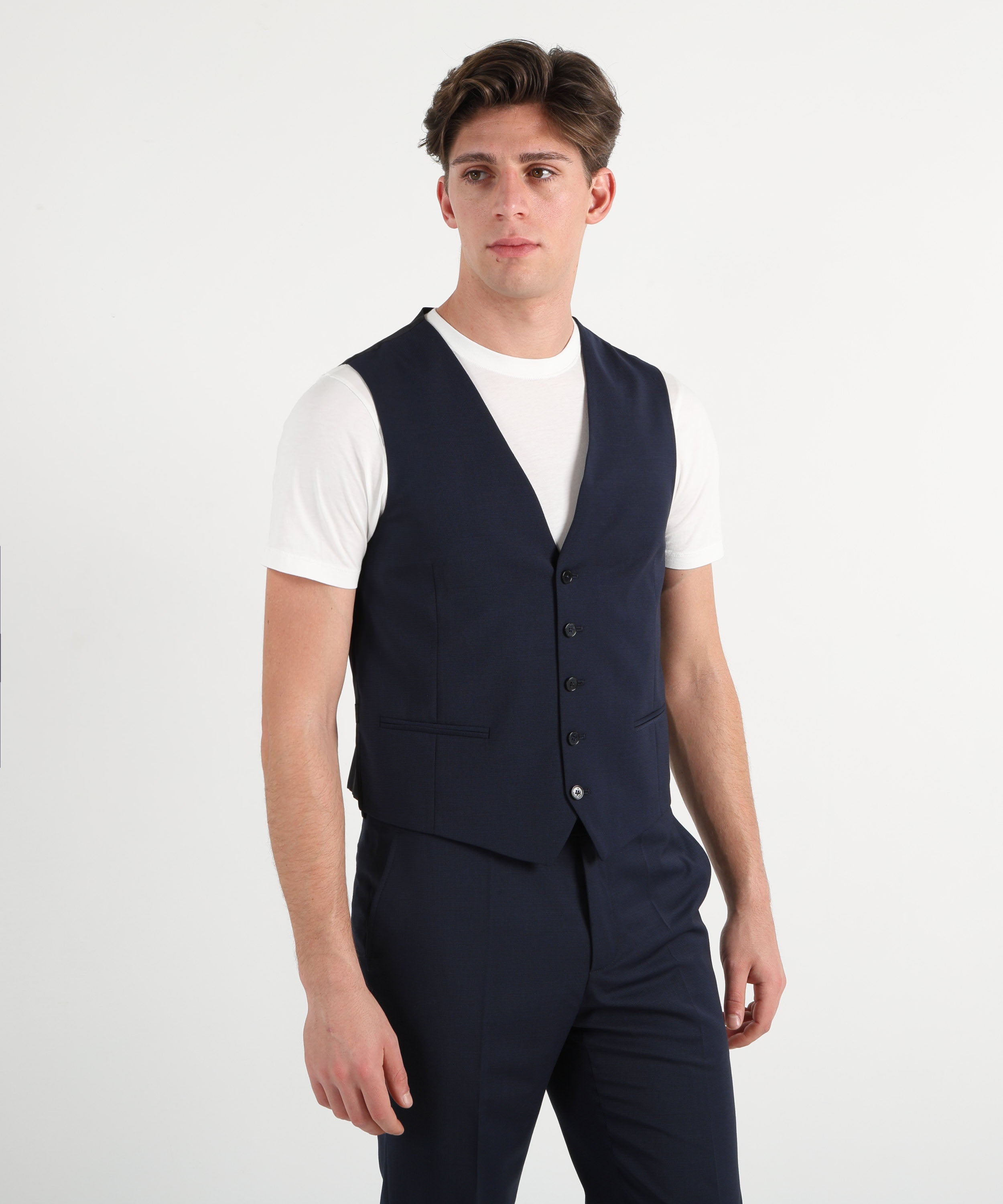 MANUEL RITZ Abito con gilet