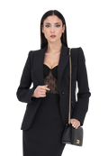 ELISABETTA FRANCHI Blazer da donna elegante nero con bottoni