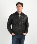 BOMBOOGIE Bomber in pelle Friz