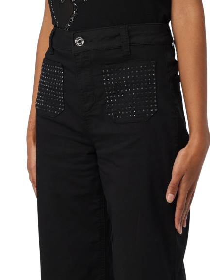 LIUJO pantaloni con strass