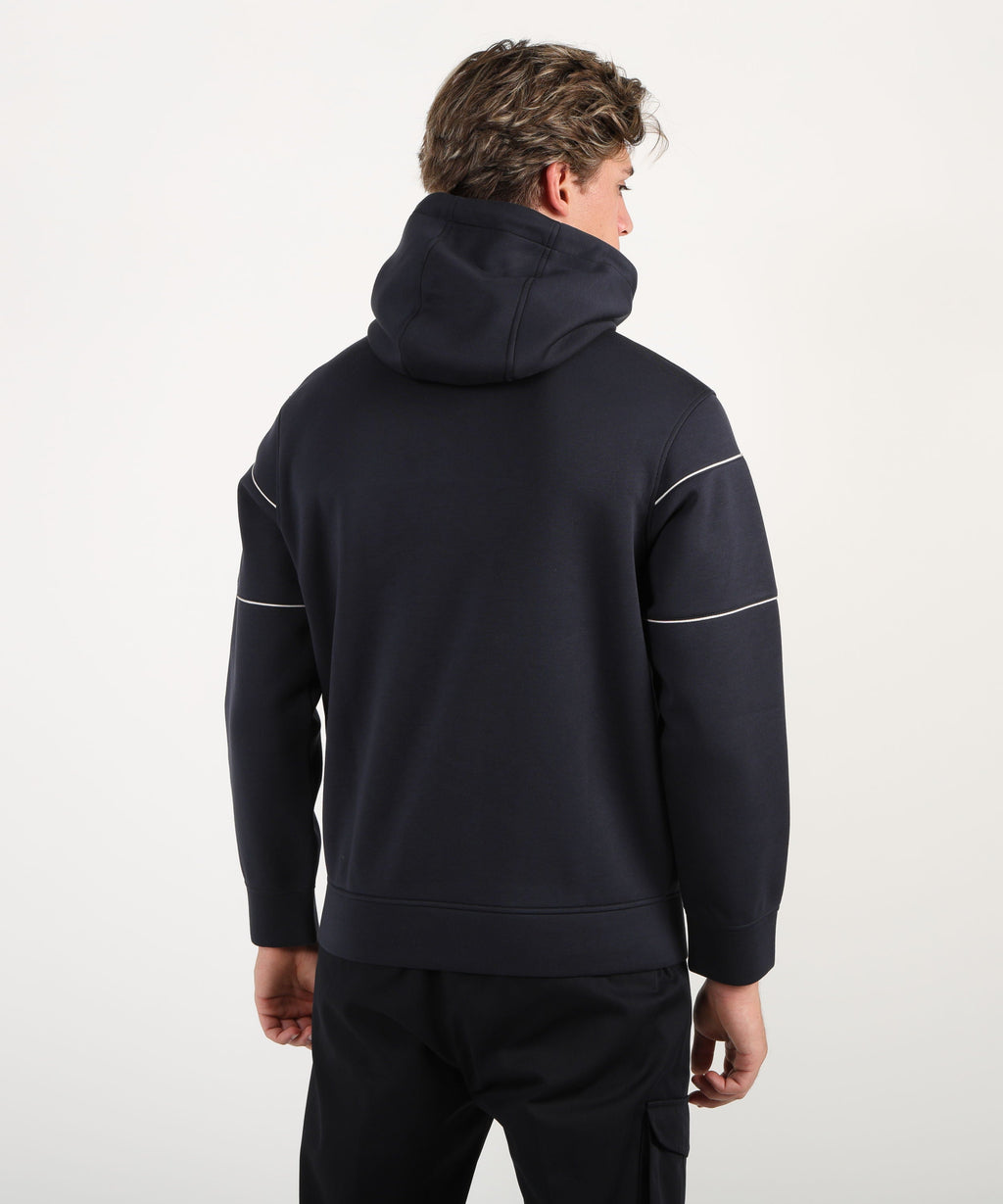 EMPORIO ARMANI Felpa con logo e cappuccio