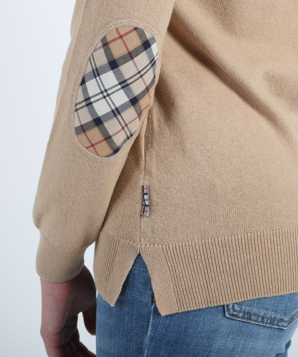 BARBOUR Maglia con toppe