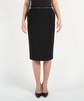 ELISABETTA FRANCHI Gonna nastro con logo