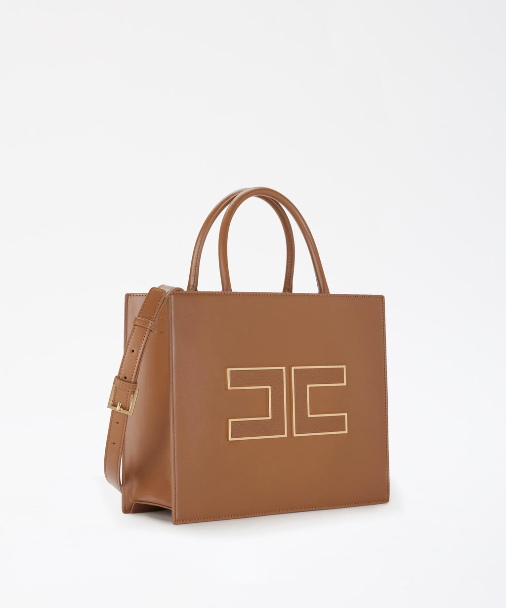 ELISABETTA FRANCHI Big tote con logo