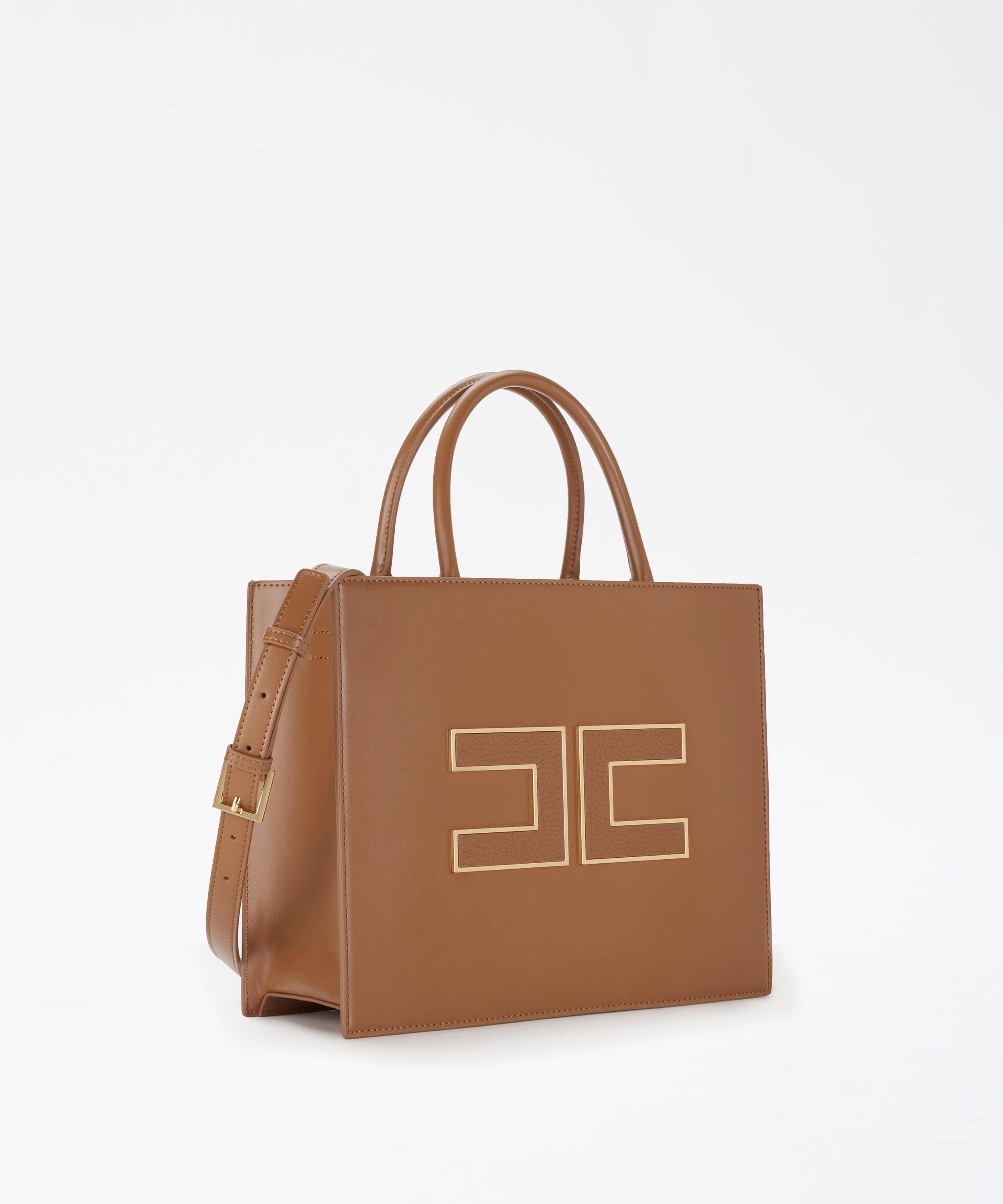 ELISABETTA FRANCHI Big tote con logo