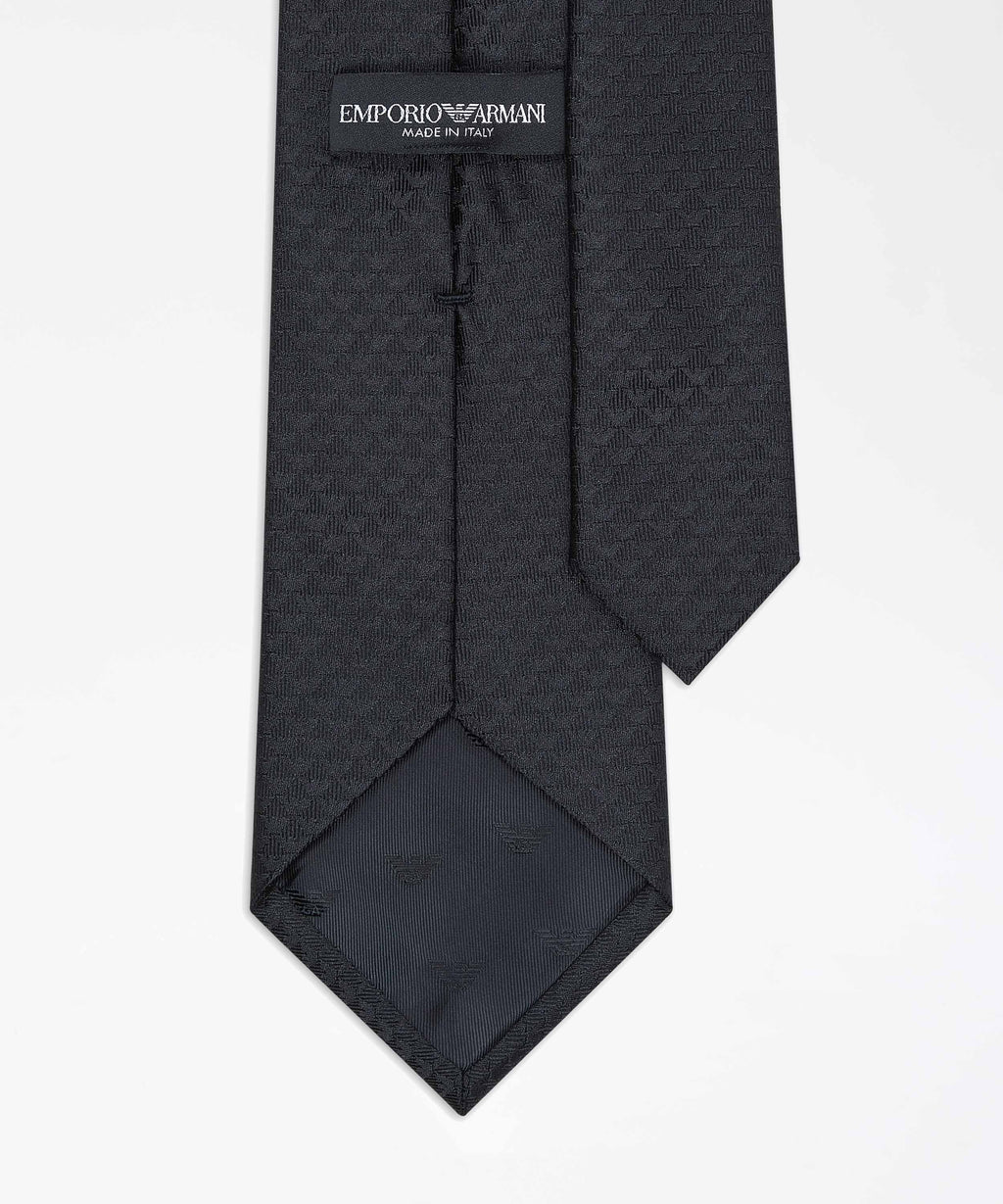 EMPORIO ARMANI Cravatta in seta monogram
