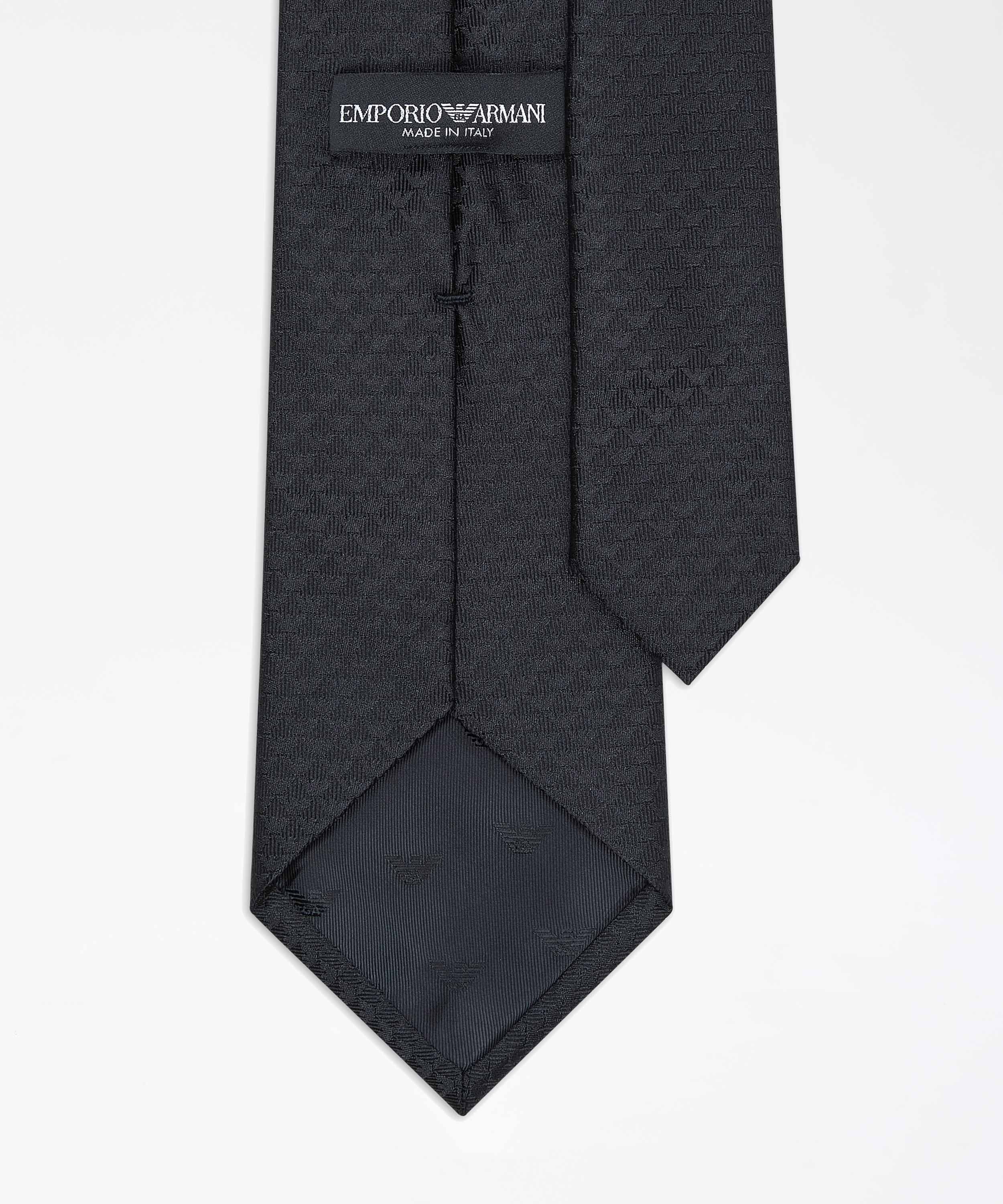 EMPORIO ARMANI Cravatta in seta monogram