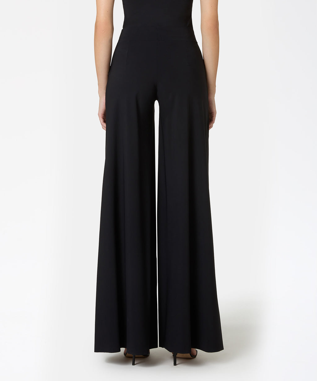 CHIARA BONI Pantalone palazzo donna in jersey stretch