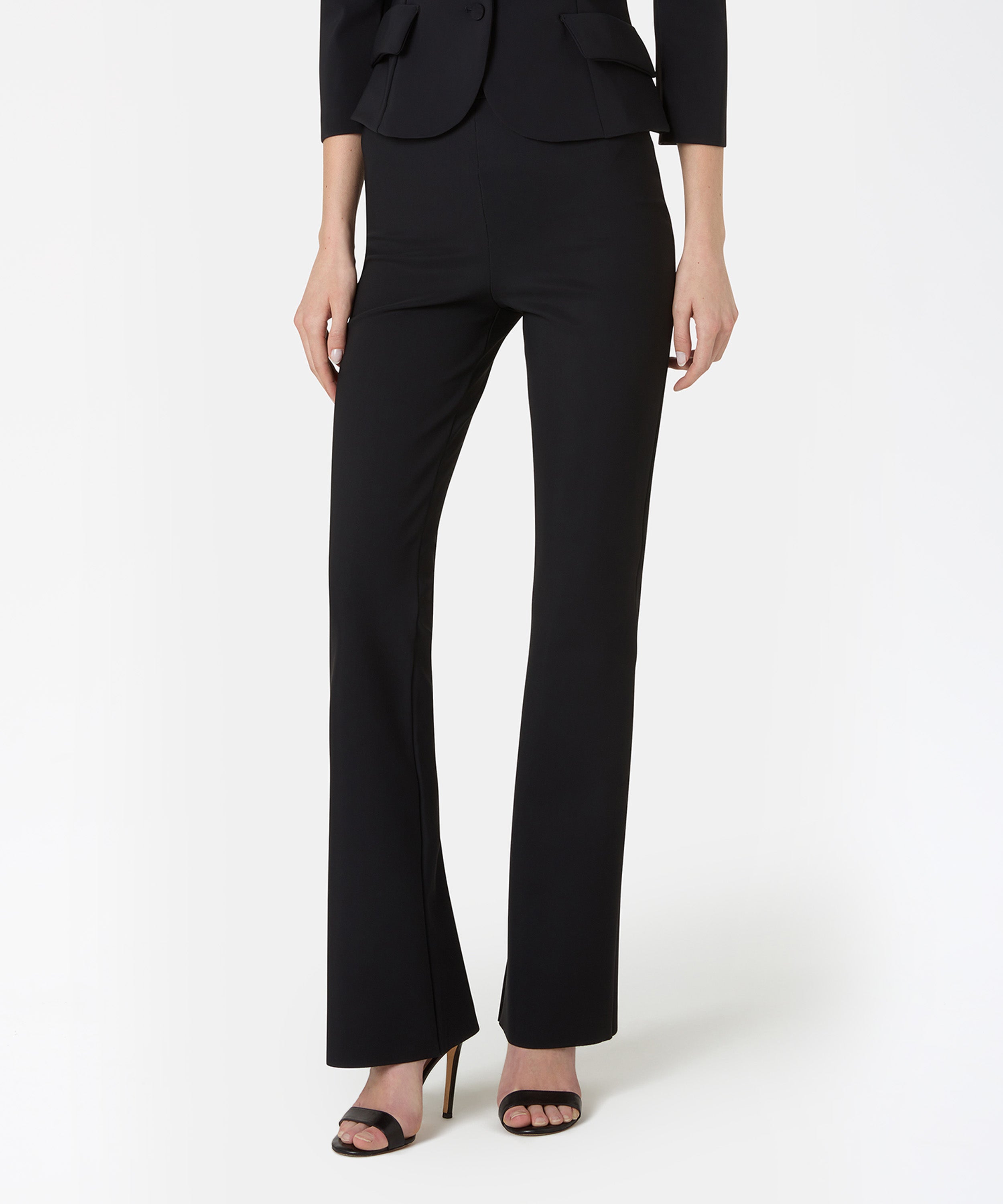 CHIARA BONI Pantalone flare jersey stretch