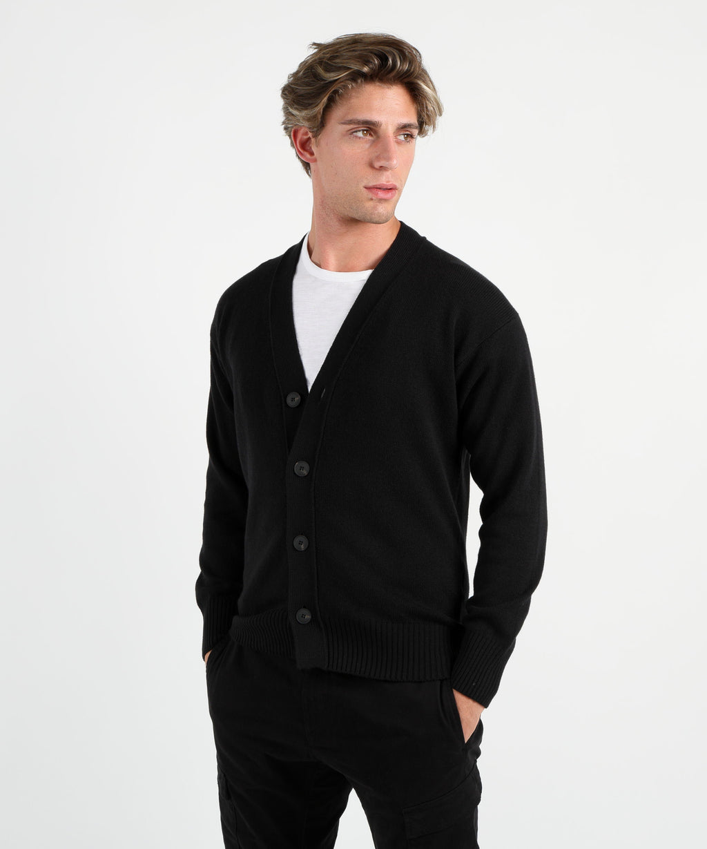 GRAN SASSO Cardigan uomo in lana a 4 bottoni
