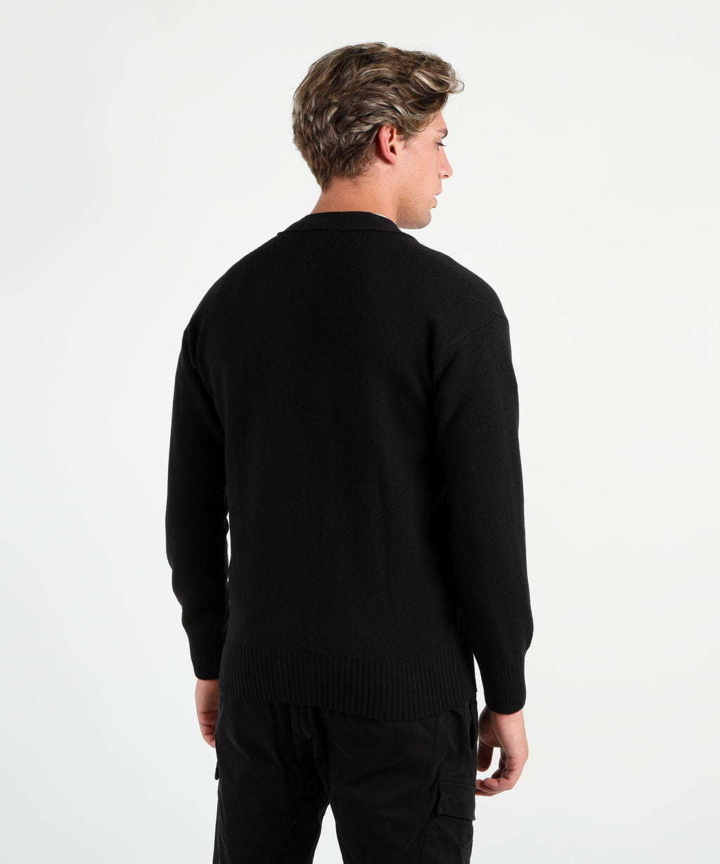 GRAN SASSO Cardigan uomo in lana a 4 bottoni
