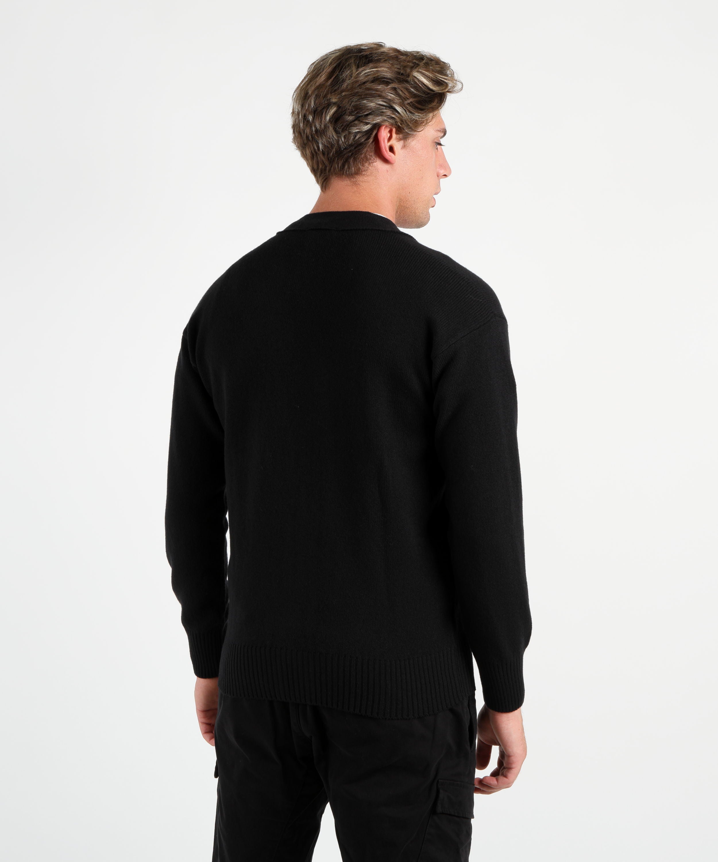 GRAN SASSO Cardigan uomo in lana a 4 bottoni