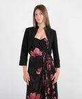 CHIARA BONI Bolero in jersey stretch con manica a 3/4