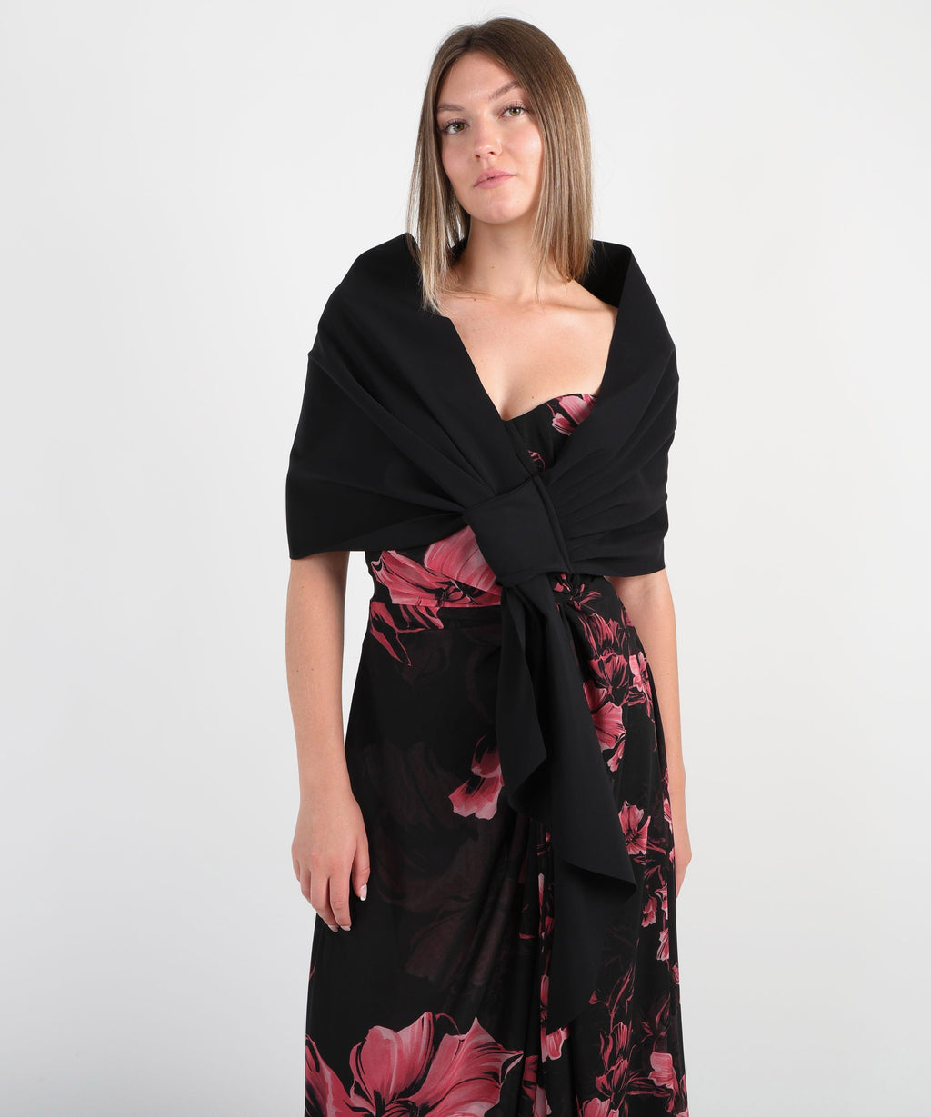 CHIARA BONI Stola donna in jersey stretch con arricciatura