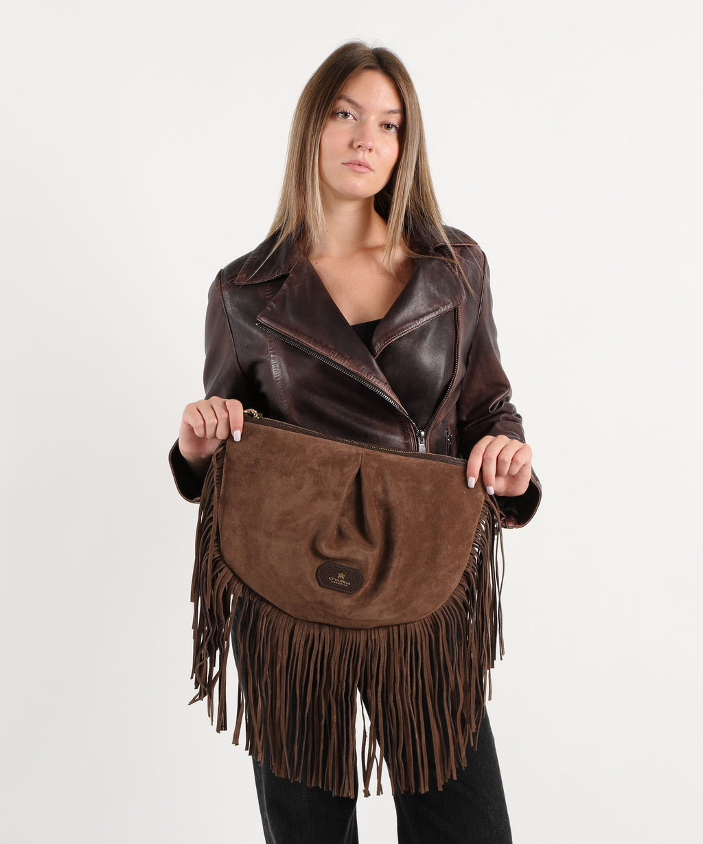 CUOIERIA FIORENTINA  Borsa Emma Maxi Pouch Folk