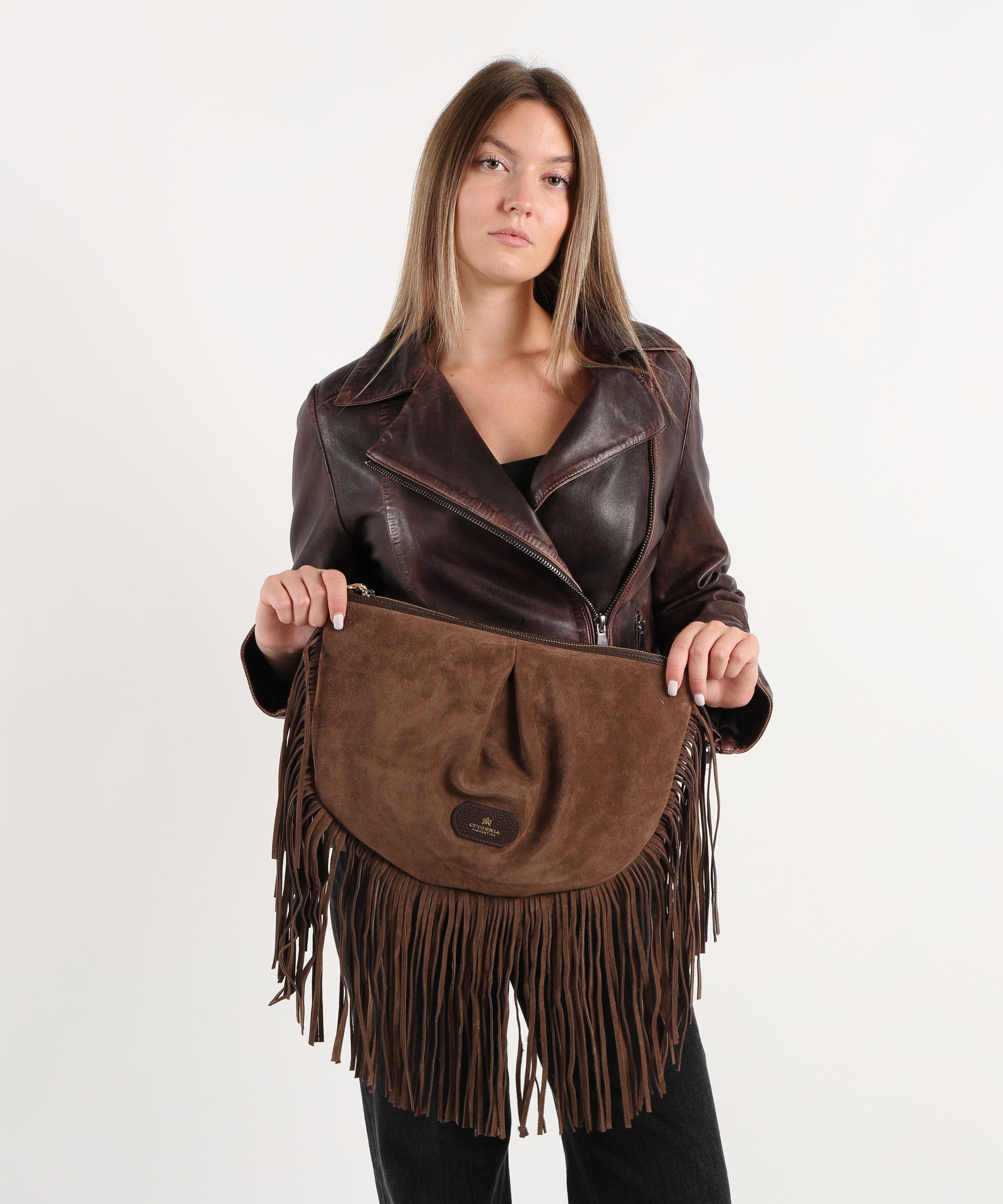CUOIERIA FIORENTINA  Borsa Emma Maxi Pouch Folk