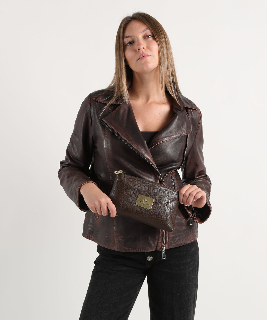 CUOIERIA FIORENTINA  Belt Bag Bella Selleria â Eleganza Dinamica in Pelle di Vitello