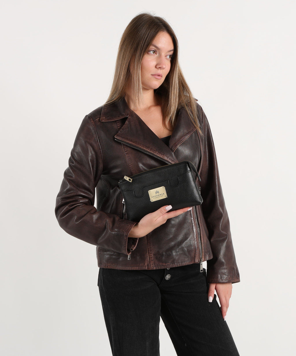 CUOIERIA FIORENTINA  Belt Bag Bella Selleria â Eleganza Dinamica in Pelle di Vitello