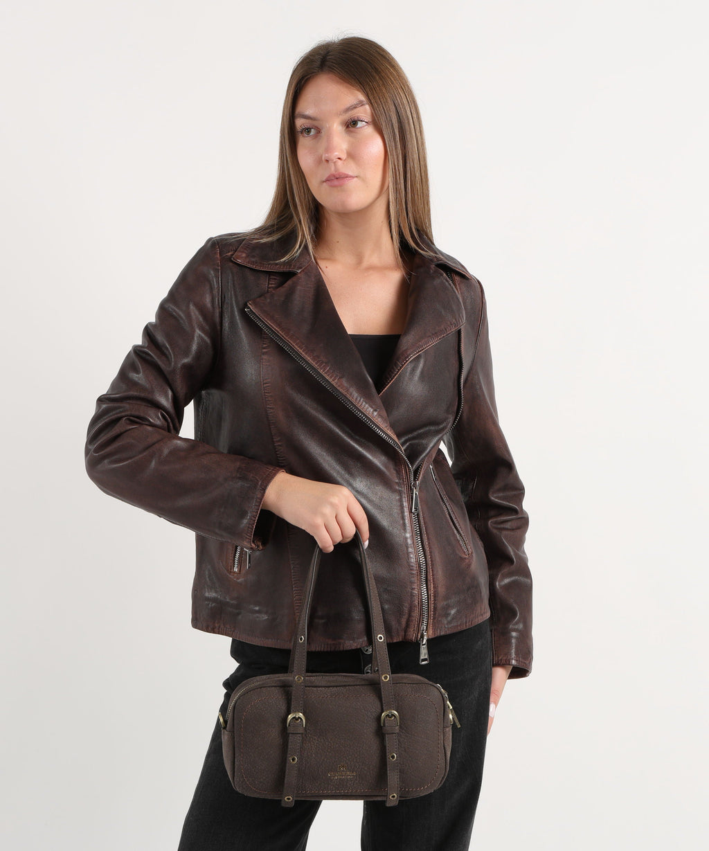 CUOIERIA FIORENTINA  Duffle Eva Soft â Eleganza e PraticitÃ  in Pelle Nabuk