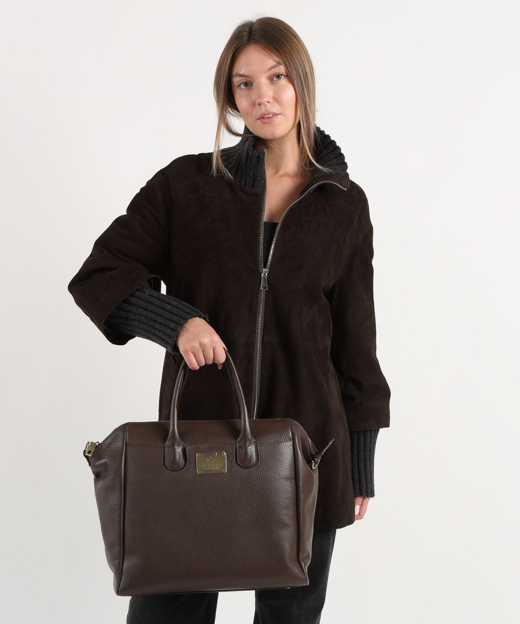 CUOIERIA FIORENTINA  Tote Bag Bella Selleria â Eleganza BohÃ©mien in Pelle di Vitello