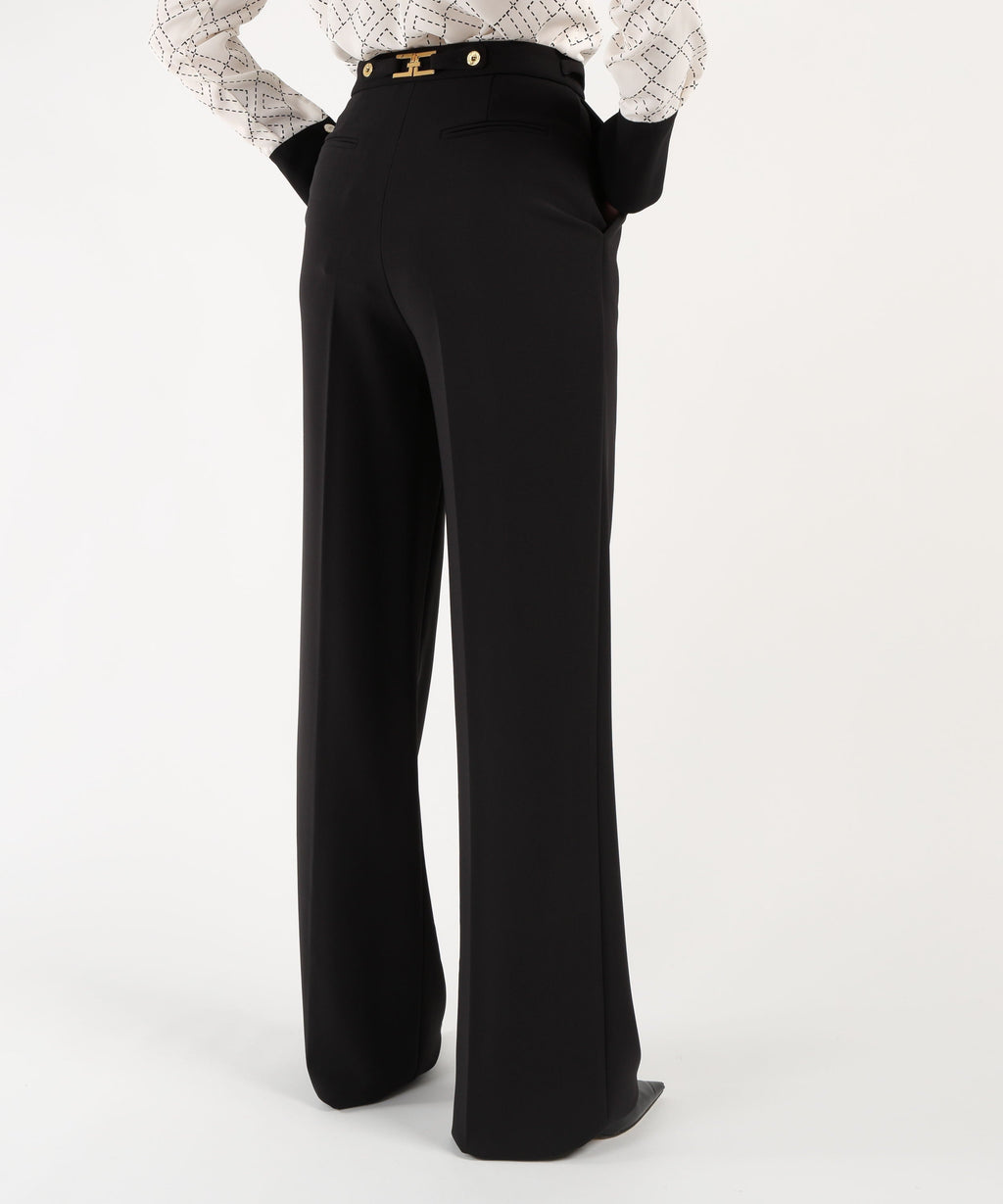 ELISABETTA FRANCHI Pantalone elegante con gioiello