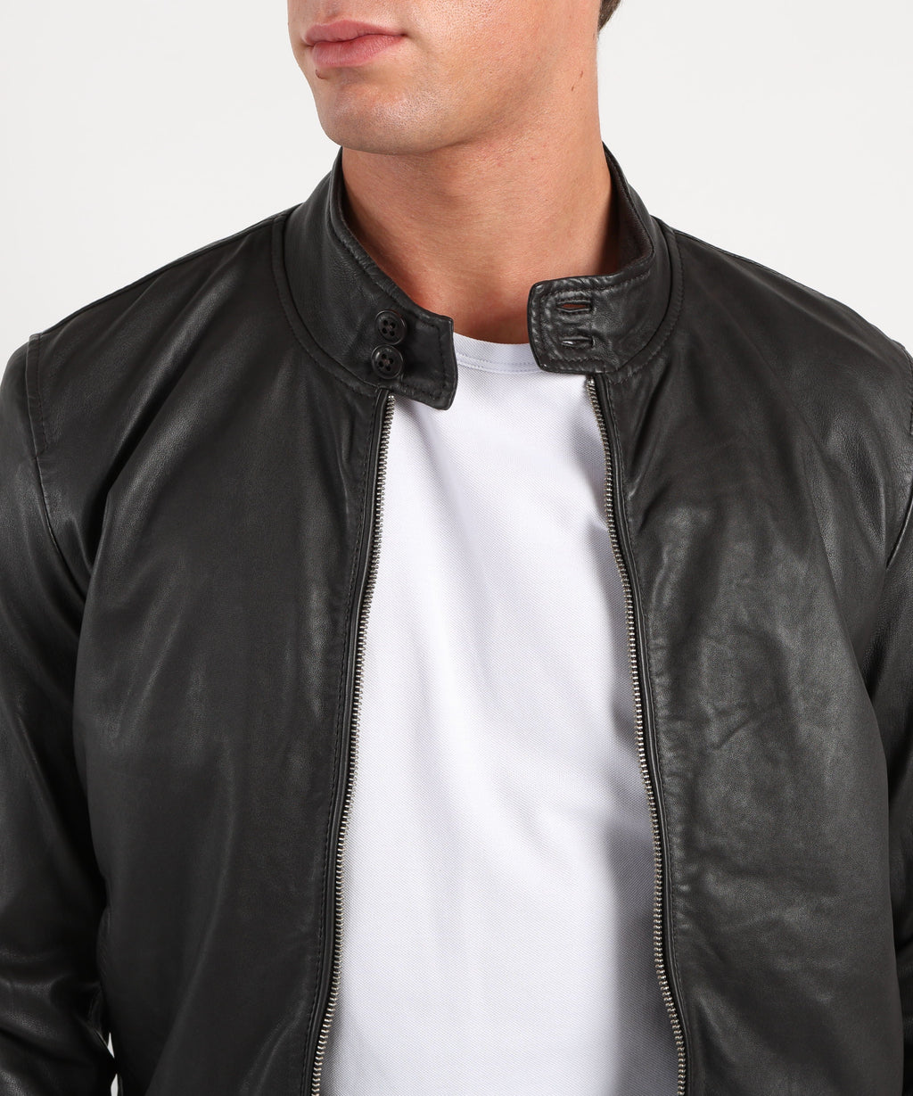BOMBOOGIE Bomber in pelle