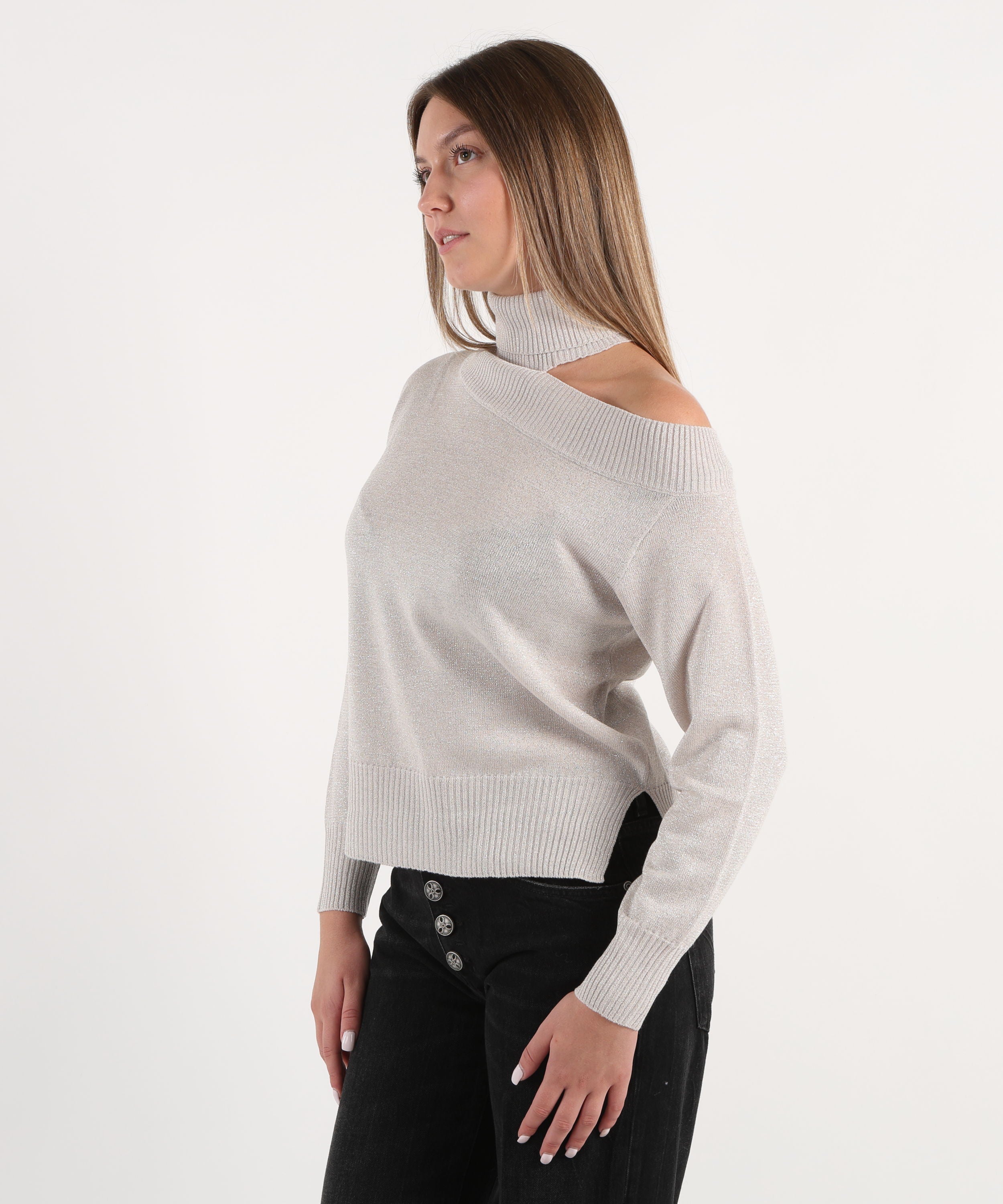 D.EXTERIOR Maglia scollo asimmetrico