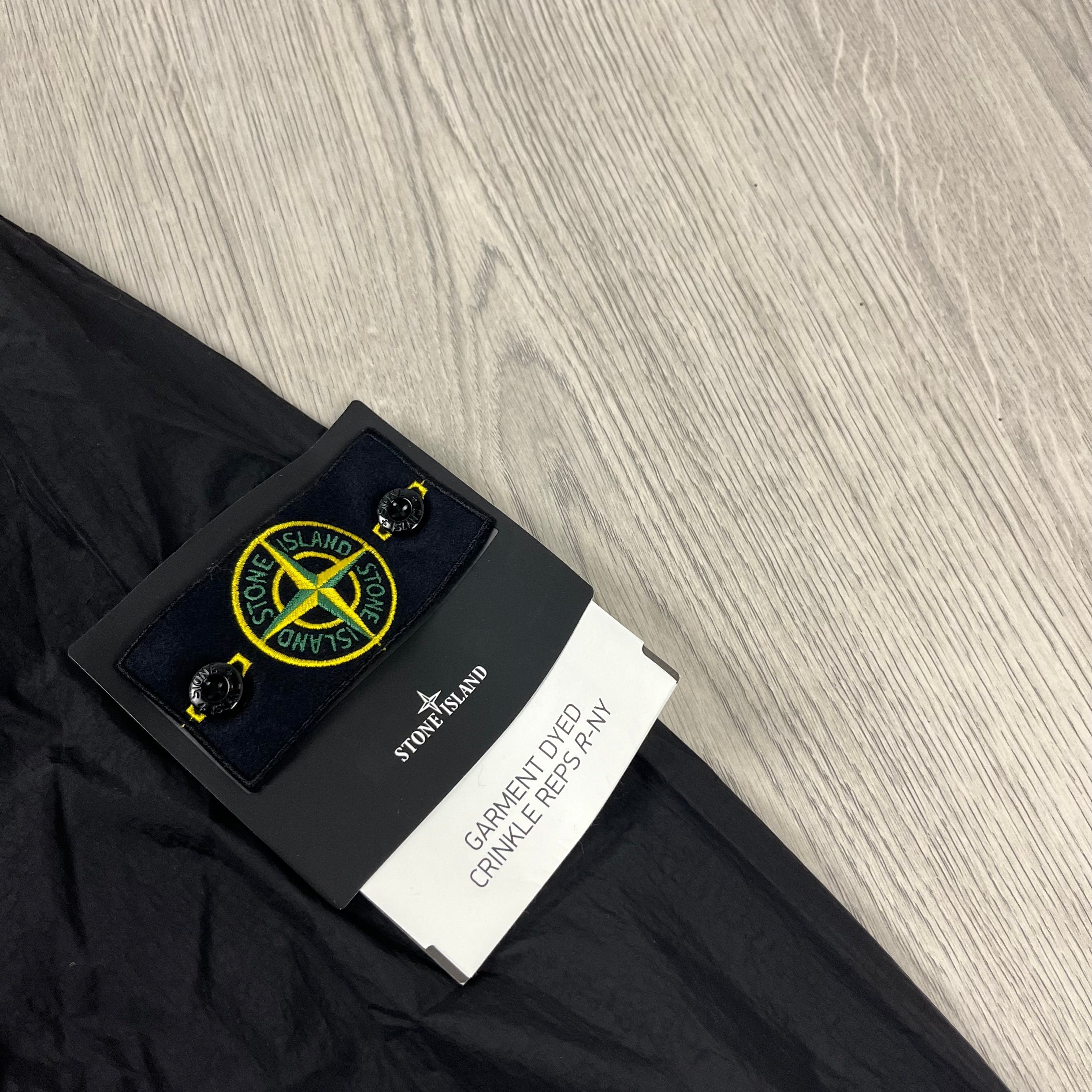 Stone Island Crinkle Reps R-NY Jacket - Black -Usfansport