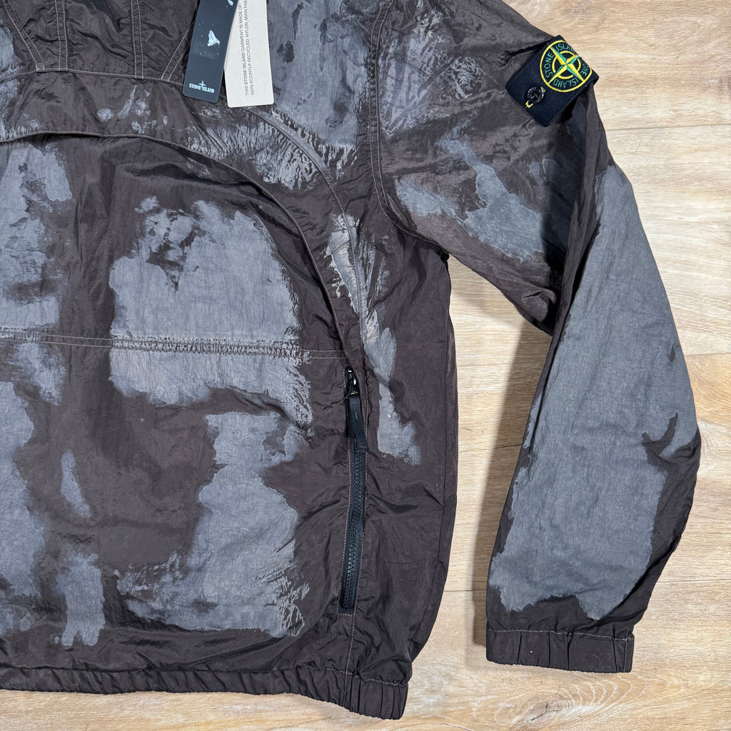 Stone Island Hand Painted Camo Nylon Metal Smock Jacket in Military Green -Usfansport