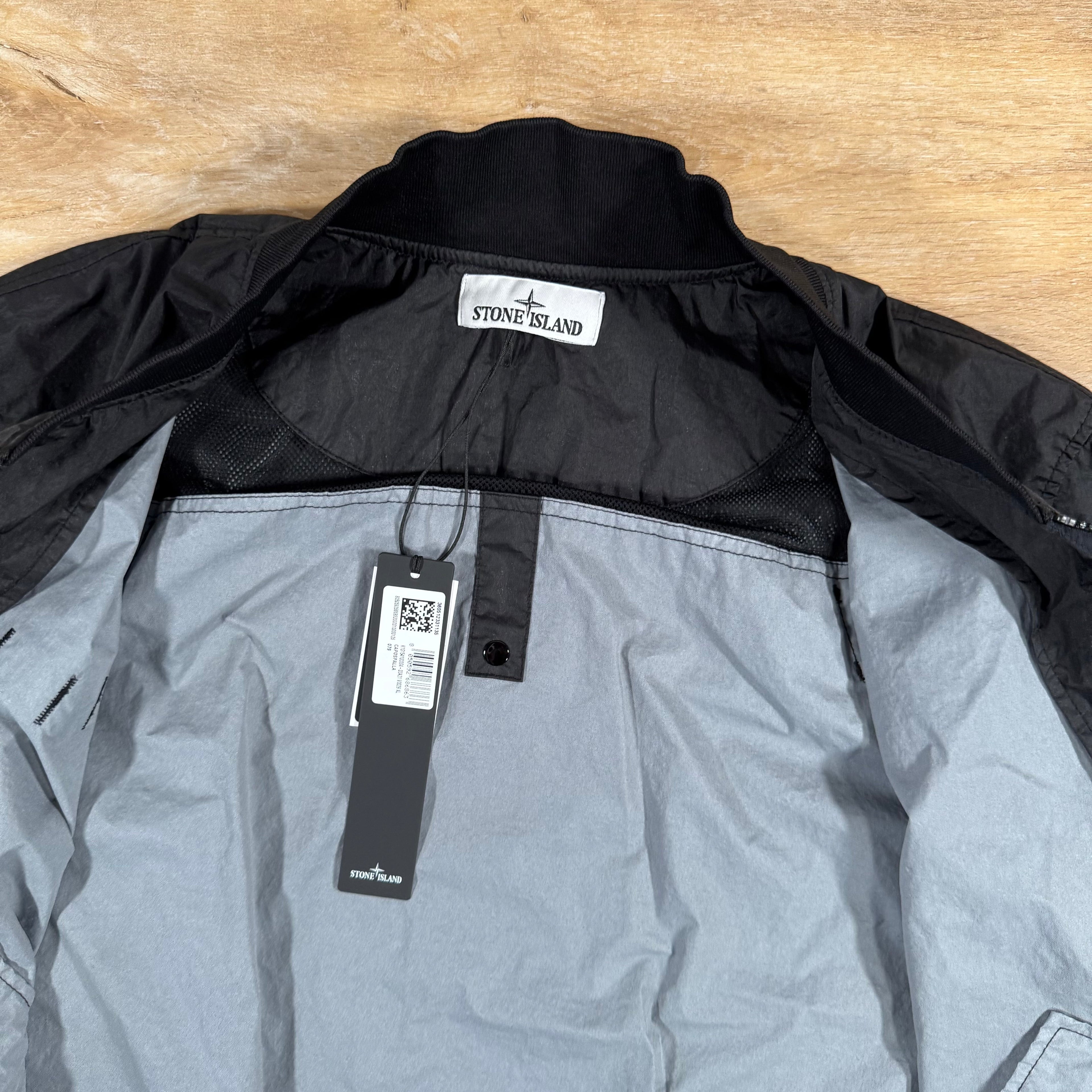 Stone Island Membrana 3L TC Bomber Jacket in Black -Usfansport