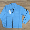 CP Company Organic Gabardine Lens Overshirt in Cerulean - Light Blue -Usfansport
