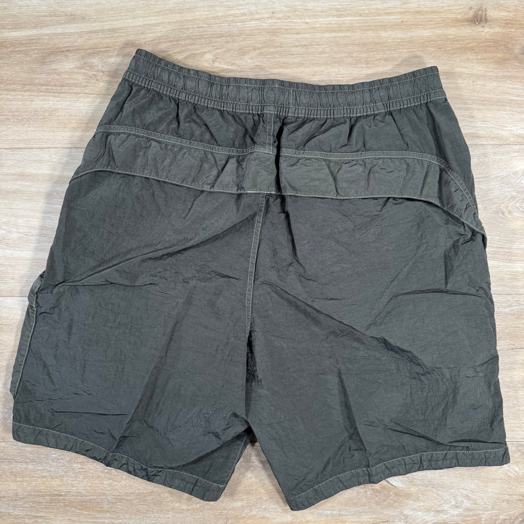 Stone Island Nylon Metal Bermuda Shorts in Military Green -Usfansport